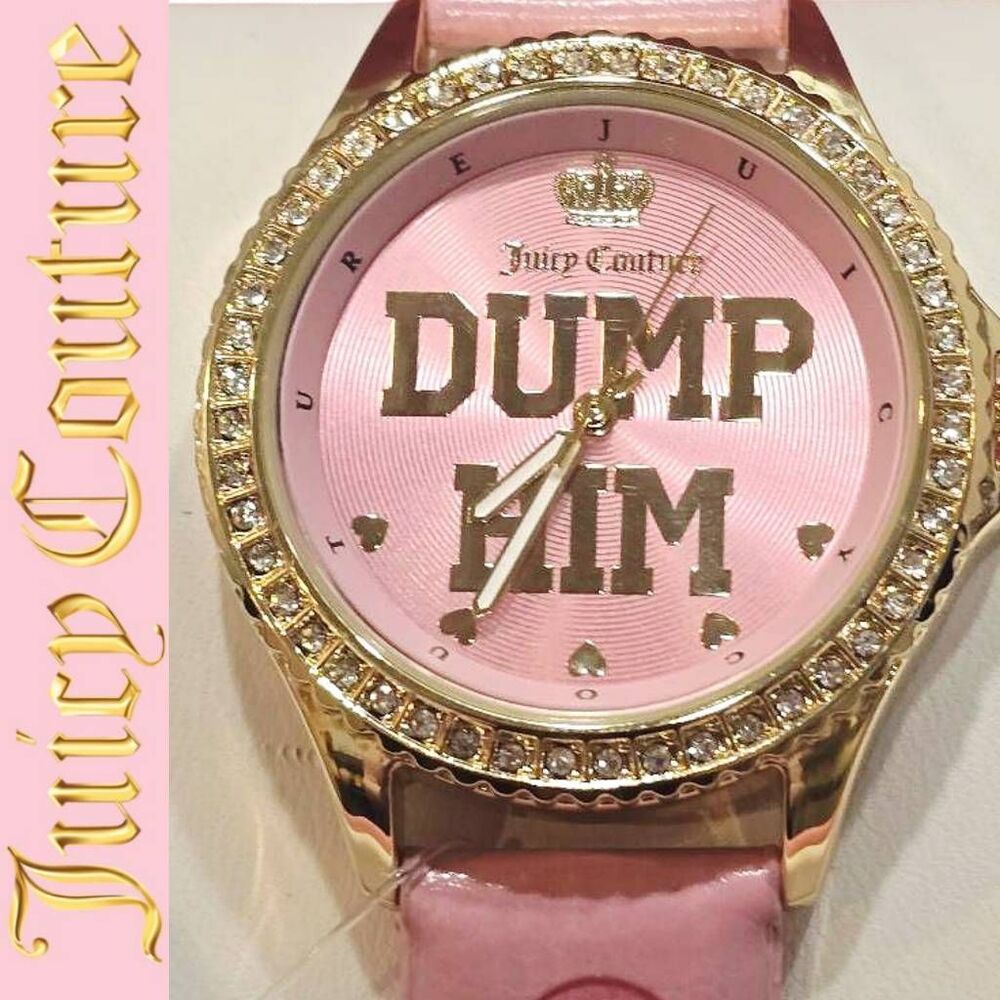 Juicy‎ Couture Dump Him Logo Band Watch